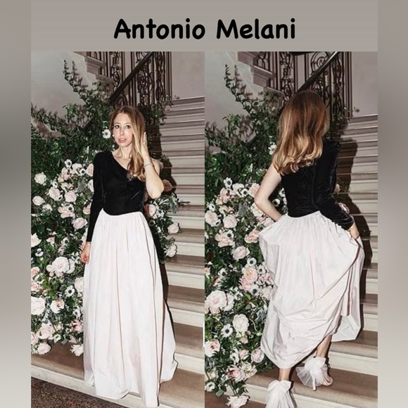 Antonio Melani X Born on Fifth Blair One Shoulder Velvet Sleeve
Woven Taffeta - Picture 1 of 16